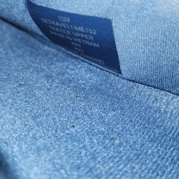 Easy Spirit TravelTime Slip On Mule Sneaker Leather Textile Women 10M light blue - Picture 4 of 9